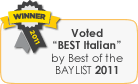 2011 Best of the BayList - Best Italian Restaurant