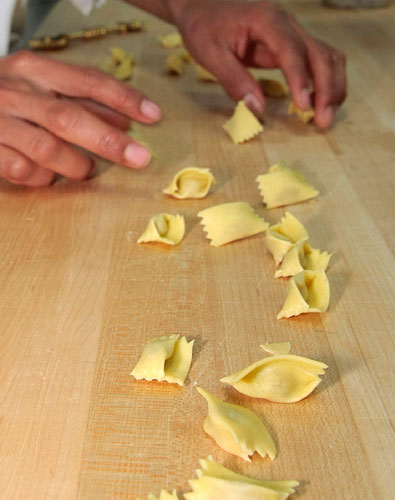making agnolotti dal plin