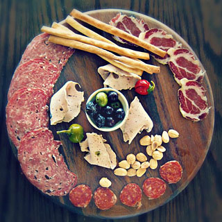 Osteria Coppa salumi plate